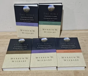 The Bible Exposition Commentary (5 Volume Hardcover Lot) Warren Wiersbe - Picture 1 of 15