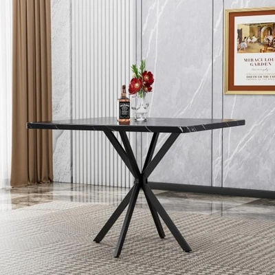 Mid Century Modern Square Dining Table for 4-6 Person, Coffee Table,Save Space - Image 1 of 4