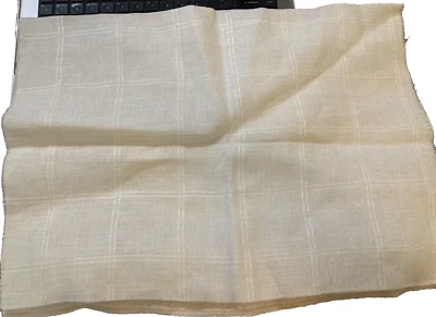 Ivory 28 count with 2 1/2" (54) squares outlined in Ivory Linen - Image 1 of 2