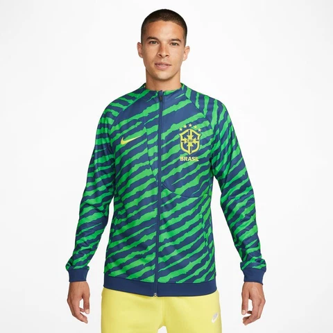 NIKE BRAZIL ACADEMY PRO ANTHEM KNIT JACKET FIFA WORLD CUP 2022 Cover