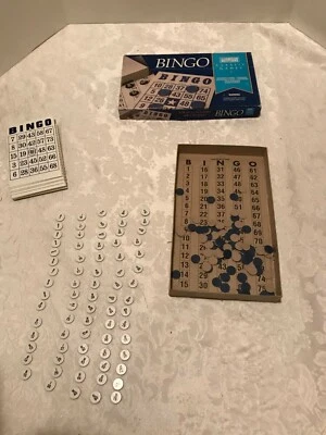 De colección 1994 Parker Brothers Bingo Juego Caja Superior Bingo Completo Foto 1 de 4