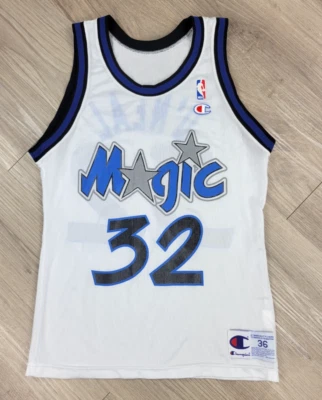 Camiseta deportiva de baloncesto de colección Champion #32 Shaquille O'Neal Orlando Magic talla 36 juvenil Foto 1 de 4