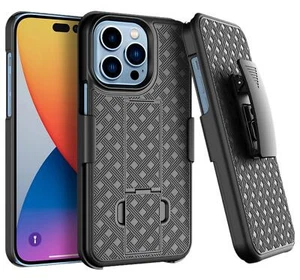 FOR IPHONE 14 PRO MAX CASE BELT CLIP HOLSTER SWIVEL COVER KICKSTAND ARMOR COMBO - Picture 1 of 6
