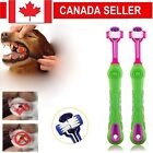 2x 3 Head Dog Toothbrush Dental Oral Care Brushing for Puppy Cat Easy Cleaning