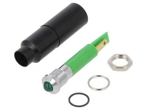SWQU08728A Kontrollleuchte: LED konvex 230VAC Öffng: Ø8,2mm IP67 Metall SIGNAL-C - Bild 1 von 1