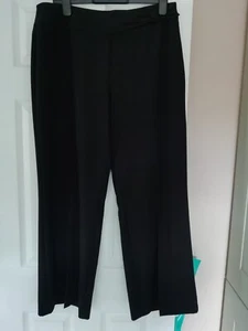 David Emanuel Ladies Black Trousers - Size 16 - Picture 1 of 4