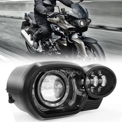 Conjunto de faros delanteros LED alto/bajo DRL para 2005 2006 2007 2008 2009 K1200R Foto 1 de 4