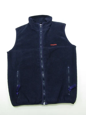 VTG Patagonia Fleece Vest Mens Small Full Zip Dark Purple Gorp Core Outdoor - Image 1 of 4