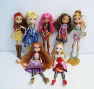 Lotto 7 bambole Mattel Ever After High Girl lotto misto con problemi di capelli - Foto 1 di 24