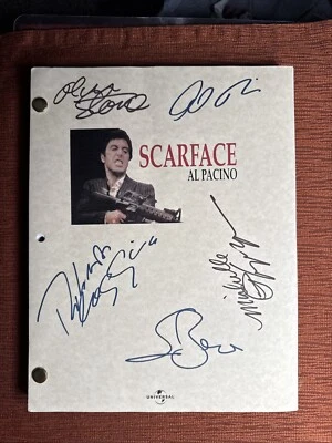 Scarface Al Pacino Signed Shooting Film Movie Script Hard To Find - Image 1 of 4