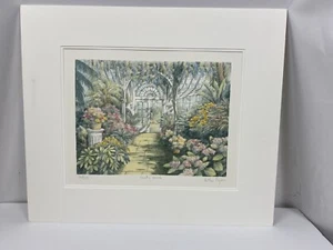Arthur Byrne Country House 6 Garden Art Print Signed - Picture 1 of 10