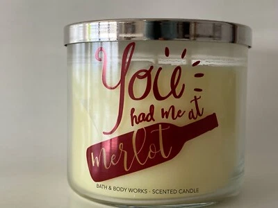 Bath & Body Works Kerze 3-Docht-Duftkerze "You hat me at merlot" - Bild 1 von 2