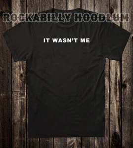 Novelty T Shirt Tee Biker Chopper Motorcycle 100% Cotton It Wasn't Me - Picture 1 of 2