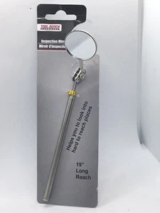 Inspektion 30 mm Spiegel verschiebbar 19" Reichweite ausziehbar Tech Mechaniker NEU - Bild 1 von 5