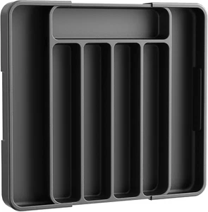 Kitsure Silverware Organizer - Adjustable Kitchen Drawer Organizer, Utensil Orga - Picture 1 of 6
