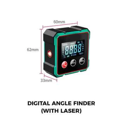 Magnetic Digital Angle Finder With Electronic Laser USB Rechargeable Protractor - Image 1 of 4