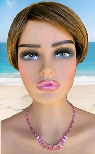 Erick's Sterling Silver Pink Opal Necklace Taxco.925 - Picture 1 of 12