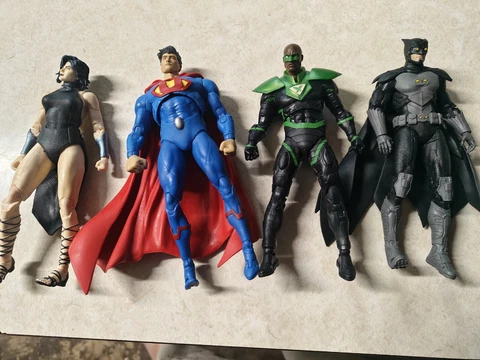 McFarlane DC Multiverse Crime Syndicate Lot Owlman Ultraman Super Woman 7” Lot Cover