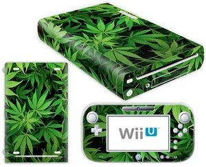Juego de pegatinas de lámina protectora para Nintendo Wii U Skin Design - Cannabis 5 motivos - Imagen 1 de 1