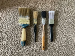 Vintage Paint Brush Lot of 4 Horsehair Wooster Golden Tapered Tynex - Picture 1 of 10