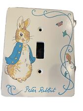 Vintage Beatrix Potter Peter Rabbit Wood Collection Single Light Switch Cover