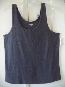 Hot Basic! Heather Charcoal Dark Grey Rib Tank Top Cami XXL 2X 3X 4X Plus Size - Picture 1 of 5