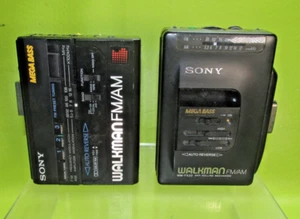 Sony Walkman WM-FX33 FM/AM WM-AF64 Tape Player Auto Reverse Mega Bass lot READ - Picture 1 of 10