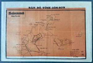 Vietnam Map - 1960s/1970s Saigon Moi Newspaper Insert - Con Son Island - Picture 1 of 2