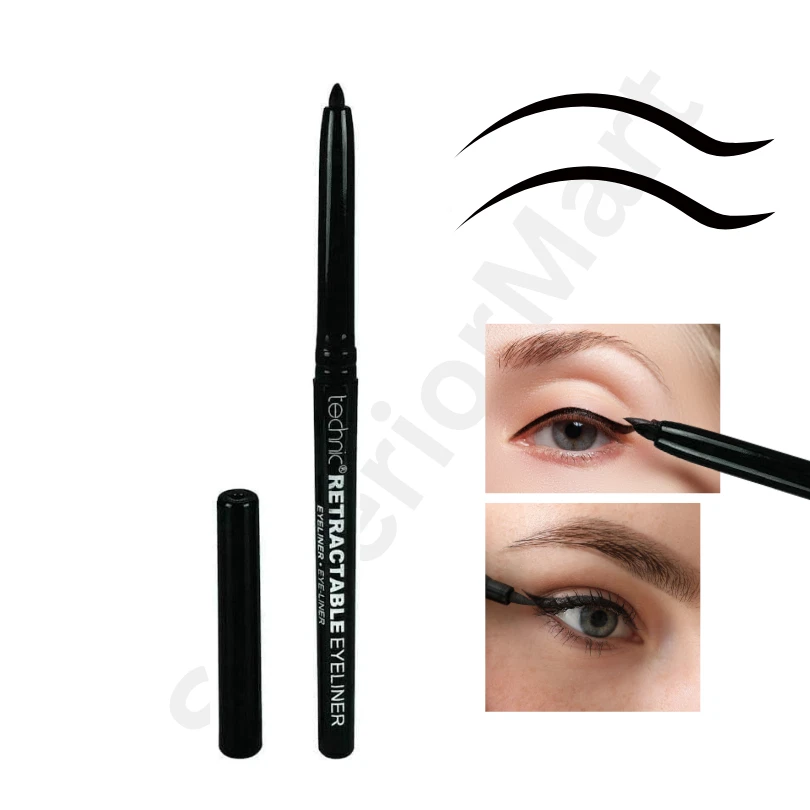 TECHNIC Eyeliner Pencil Twist Up Retractable Kohl Eye Liner Black Long Lasting - Image 1 of 1