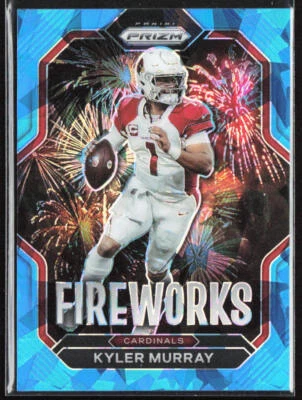 2022 Panini Prizm Kyler Murray Fireworks Blue Ice /99 #F-6 Cardinals - Image 1 of 2