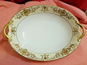 Noritake Handled Oval Serving Bowl Christmas Bowl - Picture 1 of 6