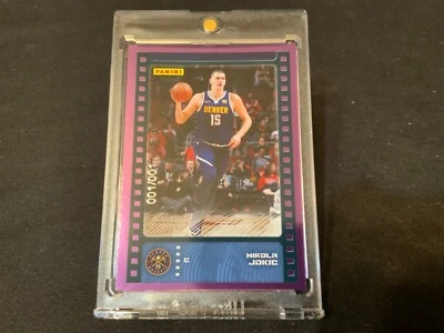 NIKOLA JOKIC 1/1 - True ONE of ONE Rare PURPLE FOIL Card #001/001 2019-20 Panini - Image 1 of 4
