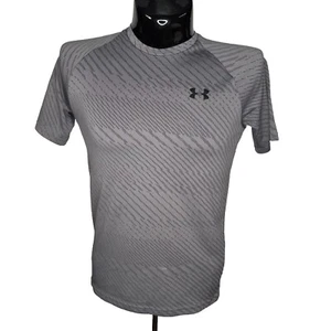 UNDER ARMOUR Camicia Uomo Piccola Grigia Maglietta Allenamento HeatGear Traspirante Umidità Palestra UA - Foto 1 di 8