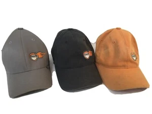Lot 3  Jittery Joe's Coffee Cycling Team Flexfit Baseball Caps Hat Orange Gray - Picture 1 of 7