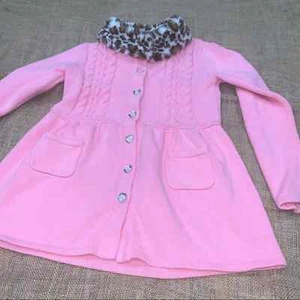 Gymboree Pullover hellrosa mit Kunstfellkragen - Bild 1 von 8