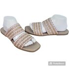 Ilaria Sartori Made In Italy Woven Sandals Leather Sock Size 8 NEW
