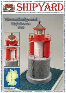Kartonmodell Leuchtturm Vierendehlgrund 1:72 1:72 Shipyard - Bild 1 von 1