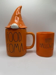 Rae Dunn Food Coma Mug And Halloween Candle Bundle. - Picture 1 of 11