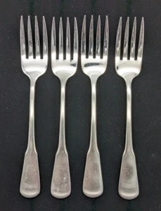 Set of 4 SSS Oneida Minute Man Colonial Boston Satin Salad Forks 6 3/4" - Picture 1 of 3