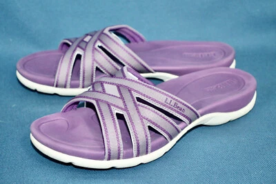 LL BEAN Womens Boothbay Slide Sandal Size 9 Purple 274906 - Image 1 of 4