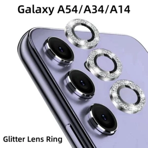 Bague de protection en verre objectif caméra diamant pour Samsung Galaxy A54 A34 A14 A24 - Photo 1 sur 13