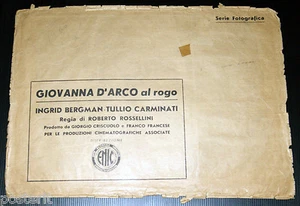 empty envelope for film envelopes JIOVANNA D'ARCO AL ROGO Roberto Rossellini 1954 - Picture 1 of 1