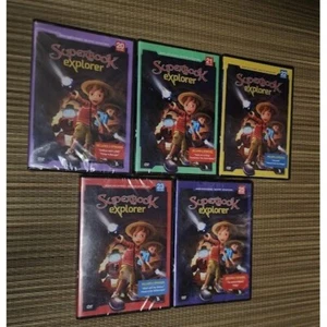 Superbook Explorer 5 Dvd Set Bible Cartoon DVDs Christian Children's Bible Story - Foto 1 di 3