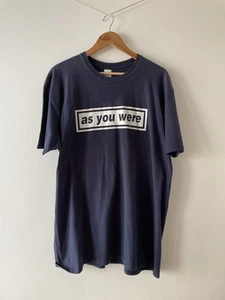 Oasis 'as you were' T Shirt Navy Size 2XL XXL Cotton Music Indie Merch (23e) - Picture 1 of 9