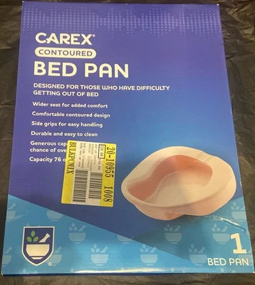 Nueva bandeja de cama contorneada Carex sostiene 76 oz ASIENTO MÁS ANCHO para mayor comodidad con empuñaduras laterales Foto 1 de 2