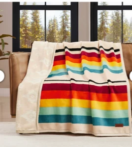 Pendleton Mount Foraker Ultra Soft Throw Blanket 50" x 70" Fleece Plush - NEW - Picture 1 of 3