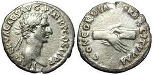 Nerva AR Denario (97 dC), manos juntas - Imagen 1 de 6