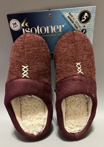 Isotoner ciabatte comode zoccoli memory foam donna marrone taglia S 6,5-7 - Foto 1 di 8
