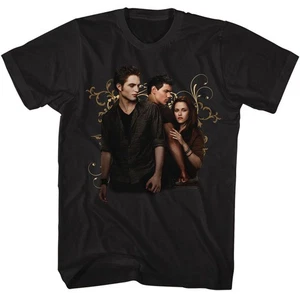 Twilight - Edward Jacob Bella Swirls - American Classics - Solid Black Adult Sho - Picture 1 of 3