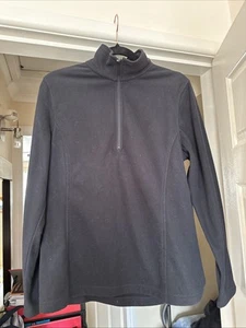 Landsend Black Micro Fleece. Women’s Size Medium - Picture 1 of 9